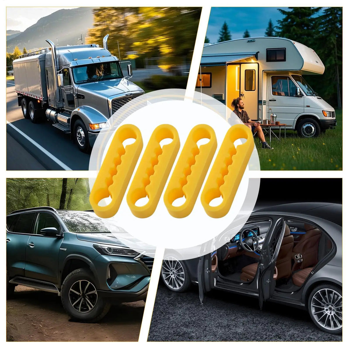 Car Door Shock Absorber Pads Silicone Elastic Damper Cushion Car Door Shock Absorber lifestyle view