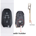 3 4 BT Car Key Fob Case Shell Housing for Peugeot 308 408 508 2008 3008 4008 5008 for close-up view