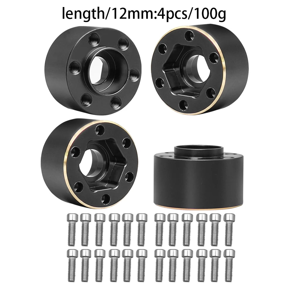 Brass Wheel Hex Hub Widen Adapter 12mm for 1/10 RC Crawler alternate view