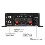 AK170 Mini Digital Power Audio Car Amplifier Blue Light Stereo Audio Amplifier for additional angle