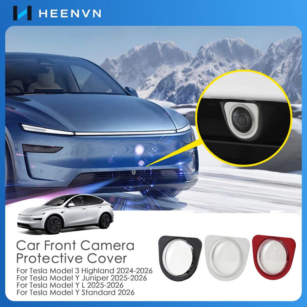 Heenvn For Tesla New Model Y Juniper Model 3 Highland 2025 2026 Anti-collision Front Camera Protecti