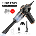 Lenovo 9500000 PA Wireless Vacuum Cleaner — Dual-Use Car & Home with Display Screen close-up view
