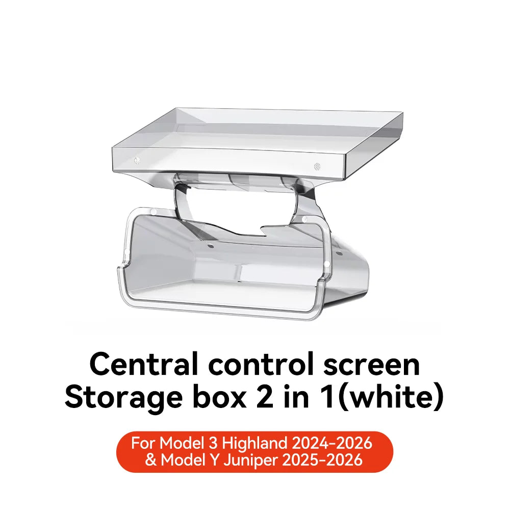 For Tesla Model 3 Y Highland Juniper 2021-2026 Storage Box | Hidden Center Console Or lifestyle view