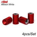 4Pcs American Flag Car Valve Stem Caps | Universal Tire Dust Caps for Cars, SUVs, Truc close-up view