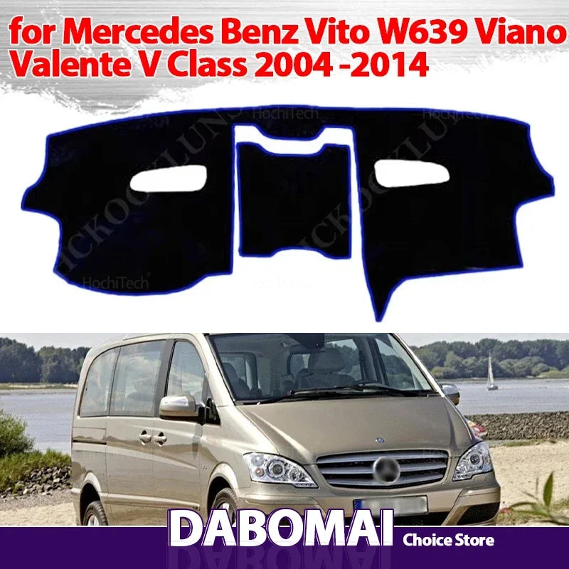 For Mercedes Benz Vito W639 Viano Valente V Class 2004-2014 Dash Cover | Anti-UV Sunshade Mat