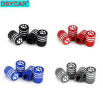 DSYCAR 4Pcs Bear's Paw Tire Stem Valve Caps | Aluminum Alloy Dustproof Car Tire Valve Covers