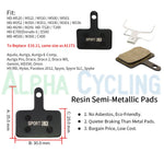 4 Pairs Semi-Metallic Disc Brake Pads for HD-M520 M521 M510 M500 M501 M352 M350 M351 M close-up view