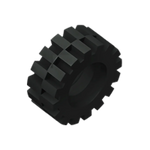 Gobricks GDS-1071 Tire 15mm D. x 6mm Offset Tread Small compatible with lego 3641 DIY Ed detail view
