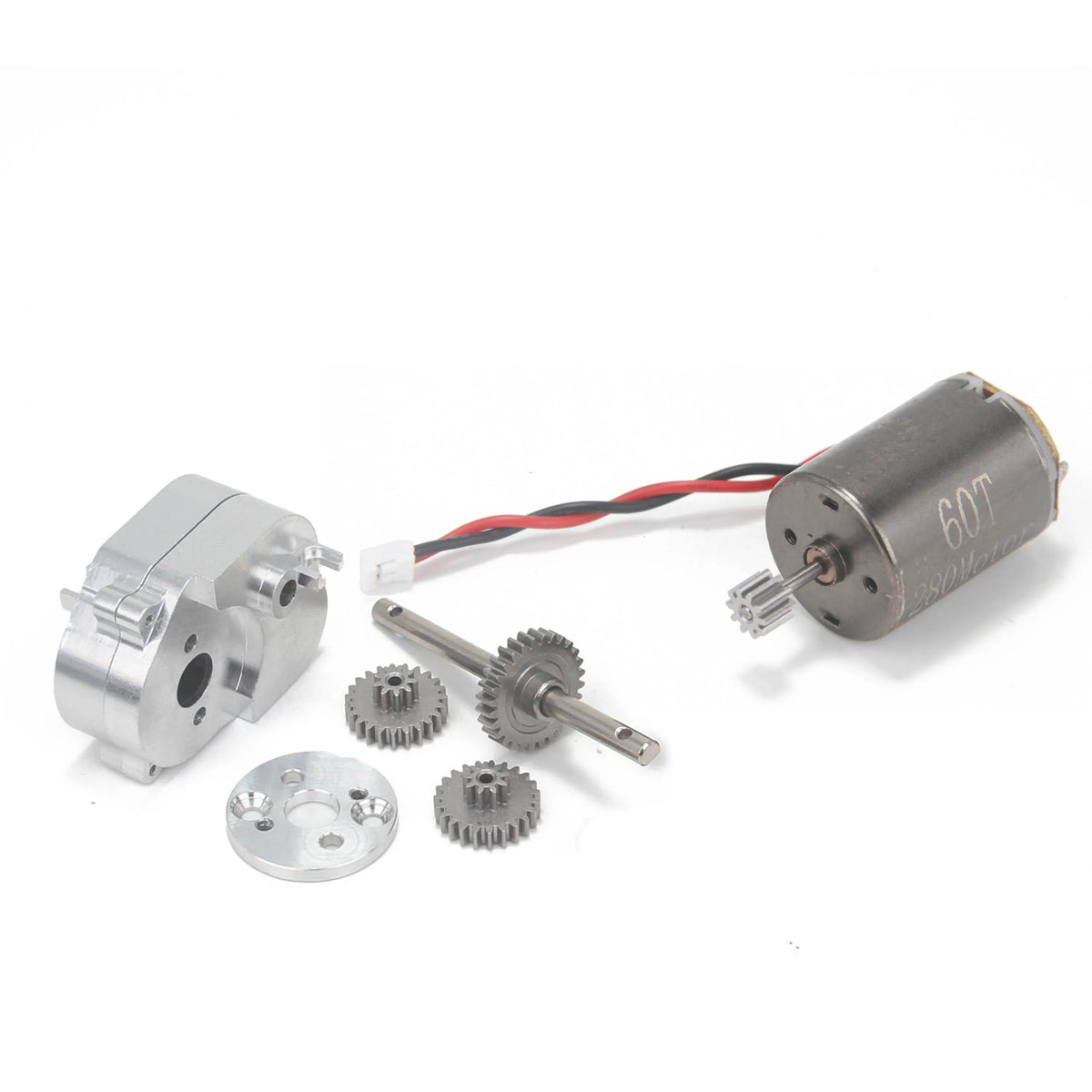 1/12 RC Car Accessories MN78 MN82 MN168 MN99S 280 Brushed Motor Metal Transmission Gearbox Crawler Vehicle Car Upgrade Parts