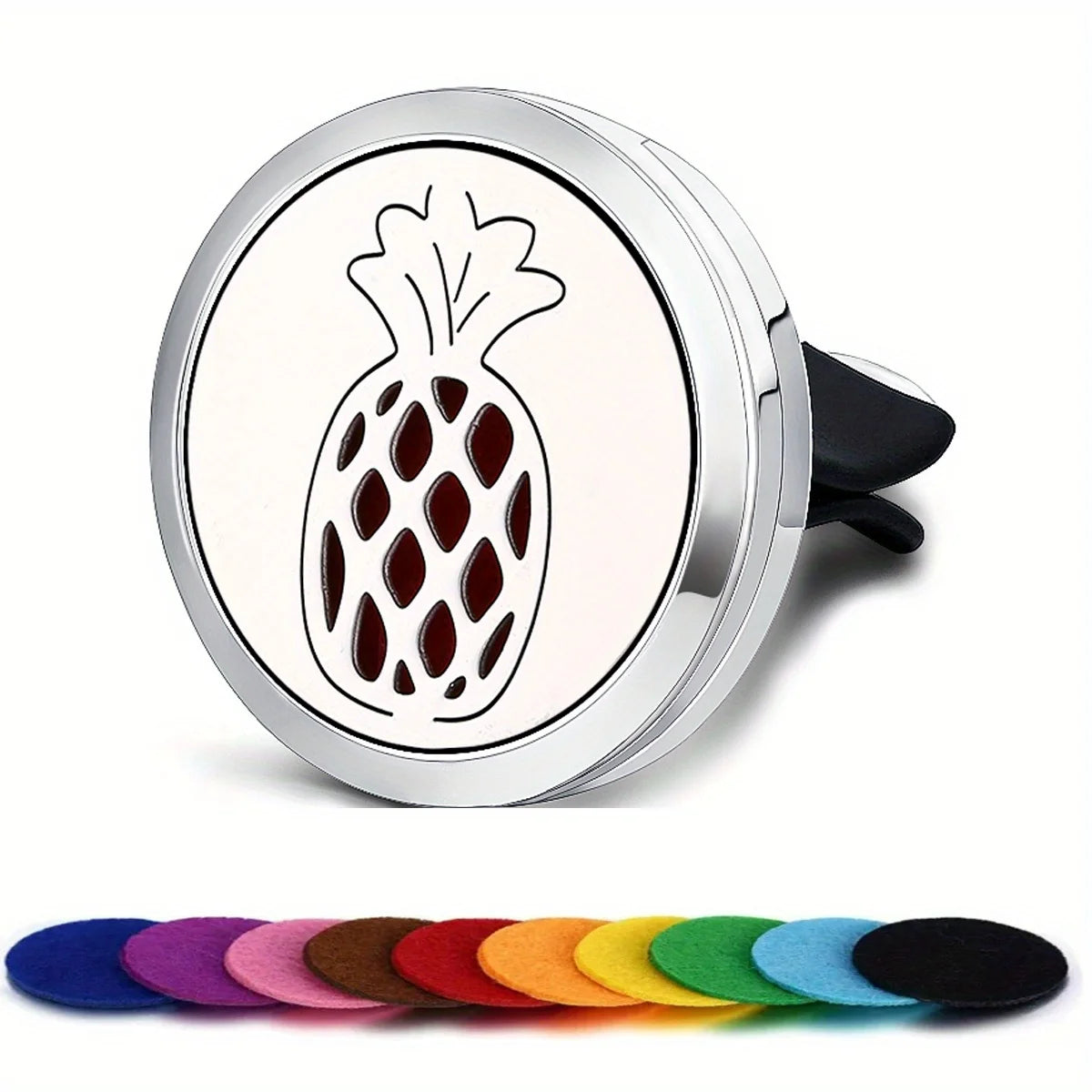 Car Diffusers, 1 PC car air vent diffuser clip (does not include fragrance chemicals) with 10 PCS pads，car AC vent interior