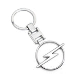Car Emblem Keychain Metal Key Ring For Opel Vauxhall close-up view