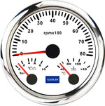 MH 85mm 3-in-1 Gauge Tachometer Water Temp Oil Pressure | 12V Car Boat 8000RPM 7 Colo lifestyle view