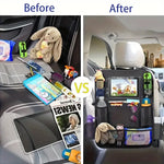 1pc Multifunctional Oxford Cloth Car Seat Storage Bag with Backrest Hanging Storage B alternate view