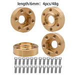 Brass 12mm Hex Hub Wheel Adapter for 1/10 RC Crawler 1.9 2.2 Inch Wheels alternate view