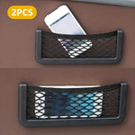 3pcs Car Organizer Storage Bag Auto Paste Net Pocket Phone Holder Car Accessories 20*8CM detail view