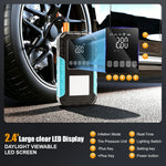 Car Jump Starter Battery Start Up Starting Power Repair Tools Tire Inflation Pump Automobile Emergency Clip For SUV RV Truck Motorcycle Universal Auto Accessories 6000mAh