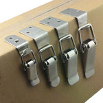 90 Degree Duck Mouth Toggle Latch Spring Loaded Hasp Lock Wooden Case Box Fastening Cl close-up view