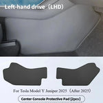 For Tesla Model 3/Y/YL Juniper Center Control Side Anti-kick Pad Leather Anti-dirty Protective Cover Defense Foot Mat Accessory
