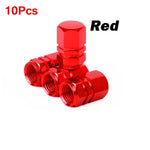 Aluminum Alloy Tire Valve Caps | 5 or 10 Pack Waterproof Dustproof Stem Covers close-up view