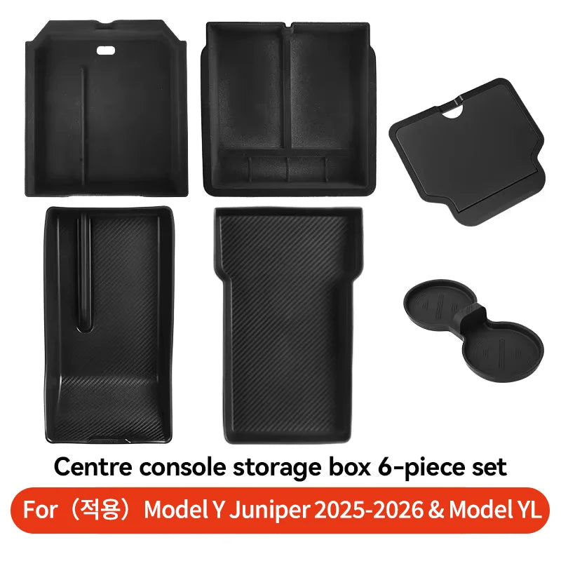 For Tesla Model 3/Y/Highland/Juniper 2026 Center Armrest Hidden Storage Box | Cup H additional angle