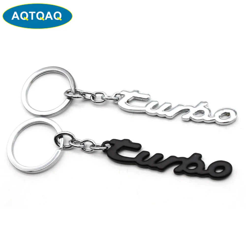 TURBO Keychain Car Key Ring Metal Keychain