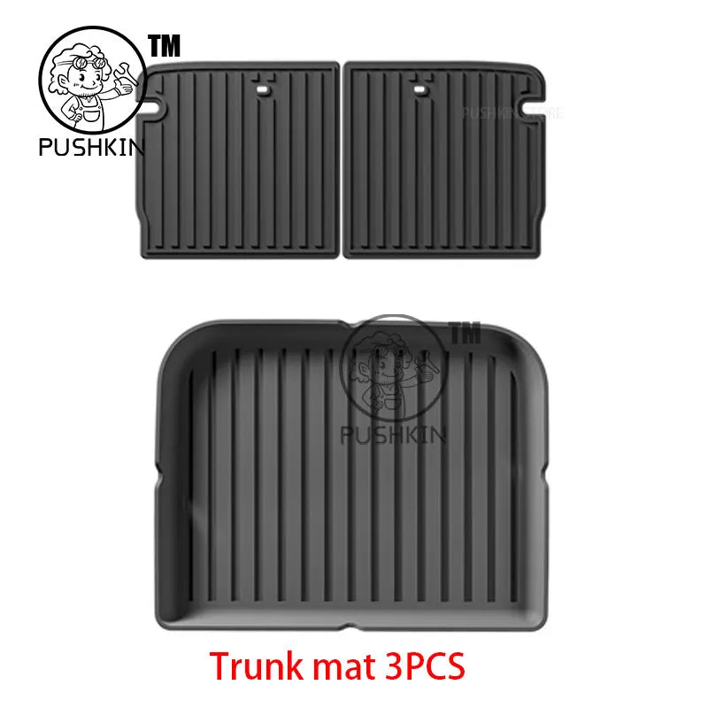 Car Floor Mats  For Chevrolet Spark EUV Baojun Yep Plus 2025 2026 Trunk Mats Customized Cargo Liner Protector Waterproof Non-sli