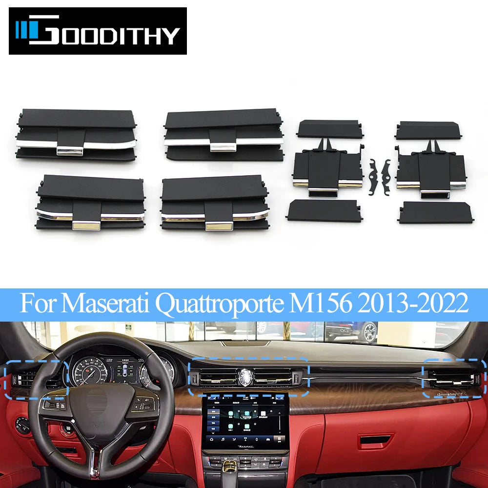LHD RHD Car Front Rear Air Conditioning Slider Clip AC Vent Outlet Grille Repair Kit For Maserati Quattroporte M156 2013-2020