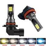 2Pcs H8 H11 LED Bulb H16 JP 9005 HB3 9006 HB4 Led Lamp Super Bright Car Fog Lights Day Driving Runni