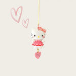 2025 New Miniso Pink Cartoon Cute HelloKitty Car Rearview Mirror Pendant Car Interior Decoration Pendant Cute Bag Pendant