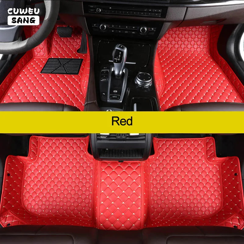 CUWEUSANG Custom Car Floor Mats For Mitsubishi Pajero Sport Auto Carpets Foot Coche Accessorie