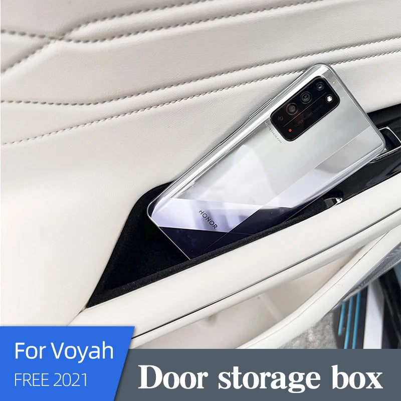 Car Organizer For Voyah FREE 2021 2022 2023 ABS Door Handle Storage Box Container Holder Aray Auto D
