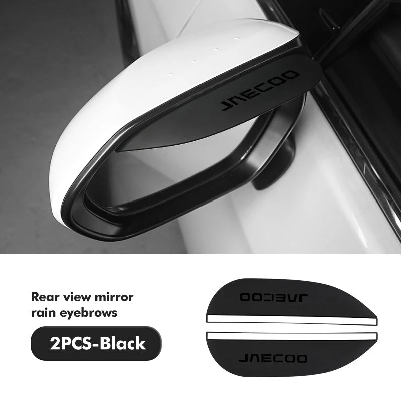 Car Sun Visor Rearview Mirror Rain Eyebrow Shield Stickers For JAECOO J7 PHEV J8 Omoda C9 2WD
