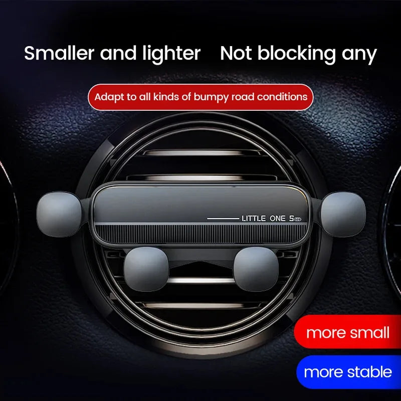 Universal Gravity Car Phone Holder Air Vent Mount | Universal Automotive GPS Stand detail view