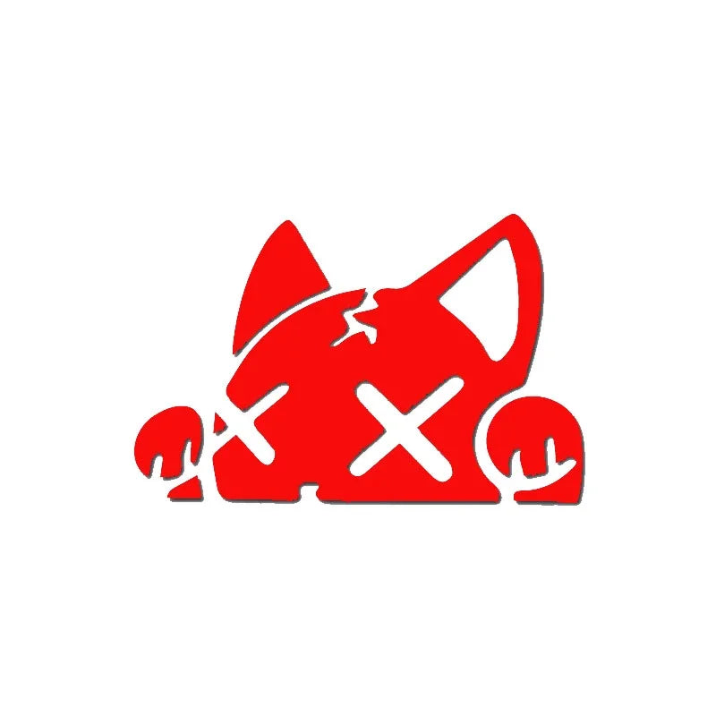 Cartoon Cat Vinyl Stickers Waterproof Decals for Car Truck Bumper Motorcycle Helmet additional angle