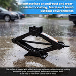 1.5T/2T Car Scissor Jack Auto Emergency Crank Lift Stand Labor-Saving Repair & Tire additional angle