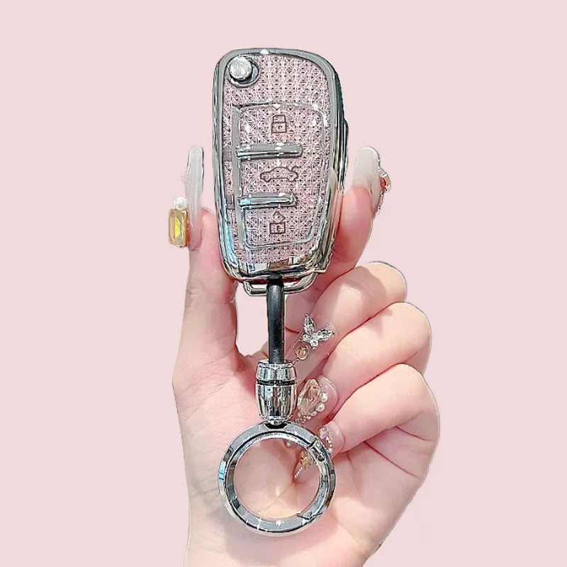 Luxury Diamond Pattern TPU for Audi A1 A3 A4 A5 A6 A7 Q3 Q5 S6 B6 B7 B8 C6 8P 8V 8L TT R detail view