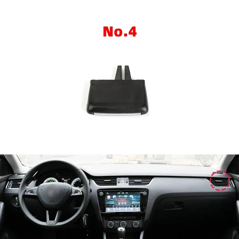 Car Front Air Conditioning Outlet AC Vent Tab Clip For Skoda Octavia 3 RS MK3 A7 2015-2021 Replacement 5E0819701 Car Parts