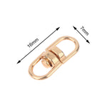 20pcs/lot Metal Rotate Buckle Key Rings Swivel Dog Buckle Holder Connectors Keyfob additional angle