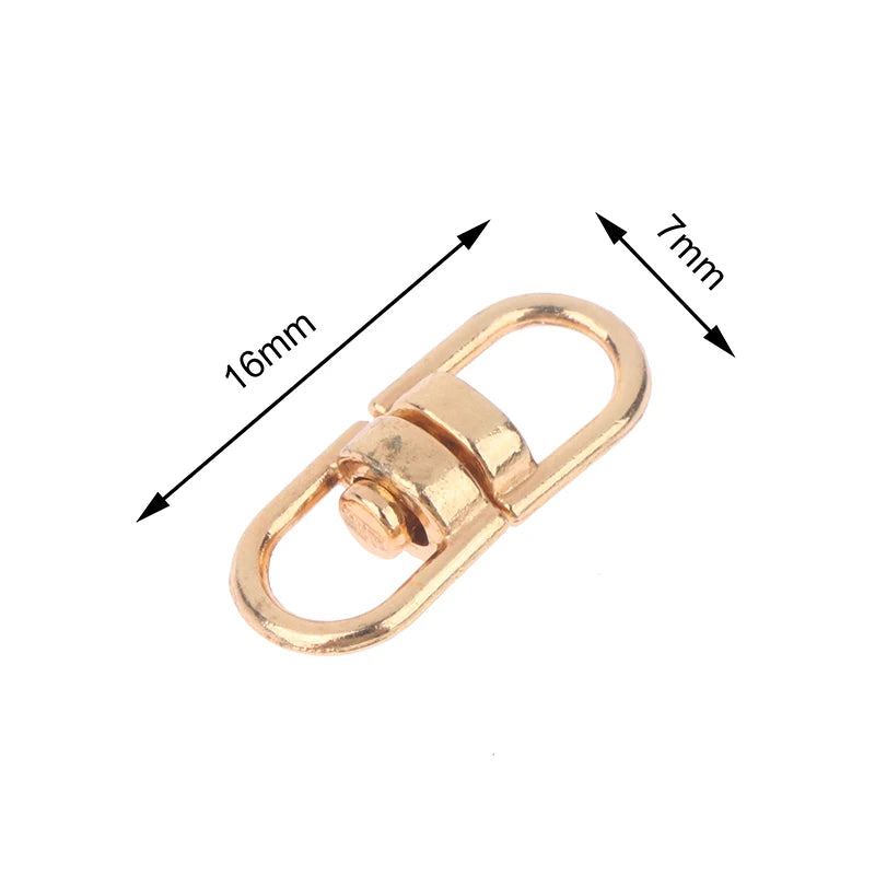 20pcs/lot Metal Rotate Buckle Key Rings Swivel Dog Buckle Holder Connectors Keyfob additional angle