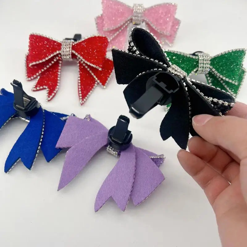 Car Perfume Clip Bow Air Outlet Decorations Car Air Conditioner Air Vent Interior D additional angle