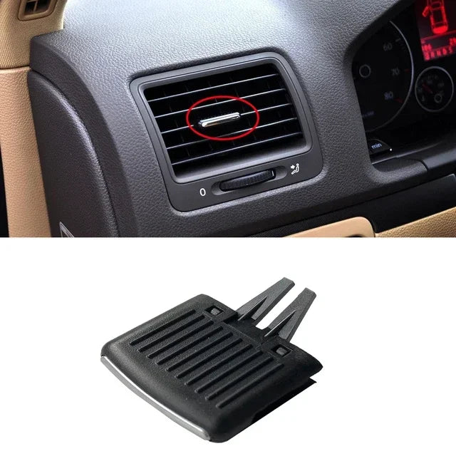New 1pc Car Dash Front AC Air Outlet Vent Grill Slide Adjust Clip Trim For VW Golf 5 MK5 GTI Jetta A5 MK5 R32 Sagitar 2006-2011
