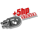 Car Stickers Creative Plus Horsepower Body Stickers + 100HP Full of Blood Scratches Decorative Stickers