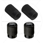 For Ford Puma Cougar Emblem MK3 MK5 MK6 MK4 ST Line 4Pcs Aluminum Car Tire Valve Caps close-up view