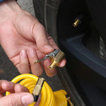 Car Auto Brass 8mm Tyre Wheel Tire Air Chuck Inflator Pump Valve Clip Clamp Connect additional angle