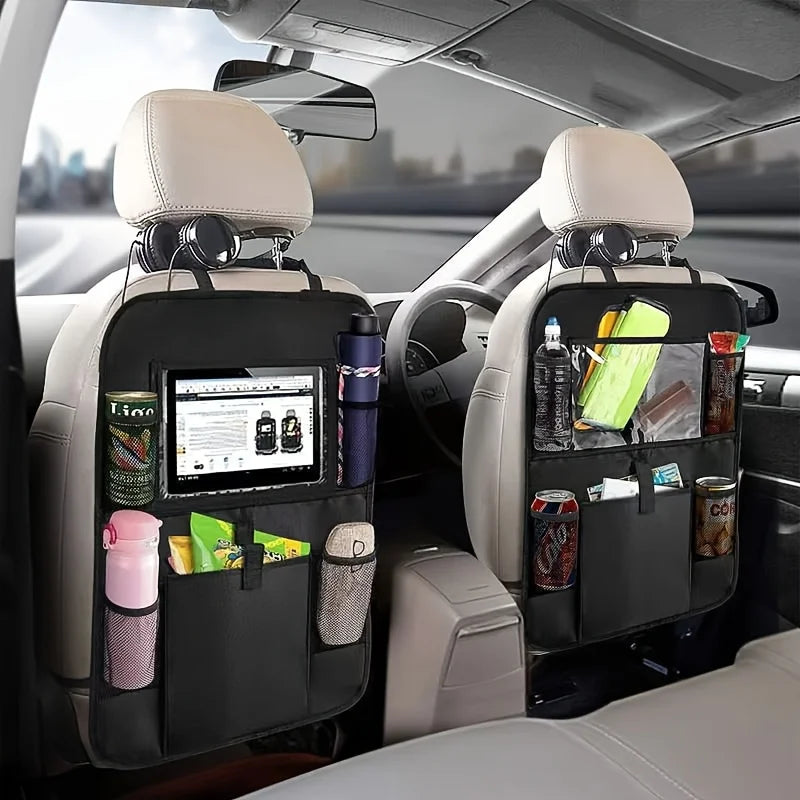 kkjoy Oxford Fabric Car Seat Back Organizer Kick-Proof & Waterproof Multi-Compartment St detail view