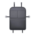 Backseat Car Organizer for Kids- Dual Pockets or Clear Tablet Window, Waterproof & Scr close-up view