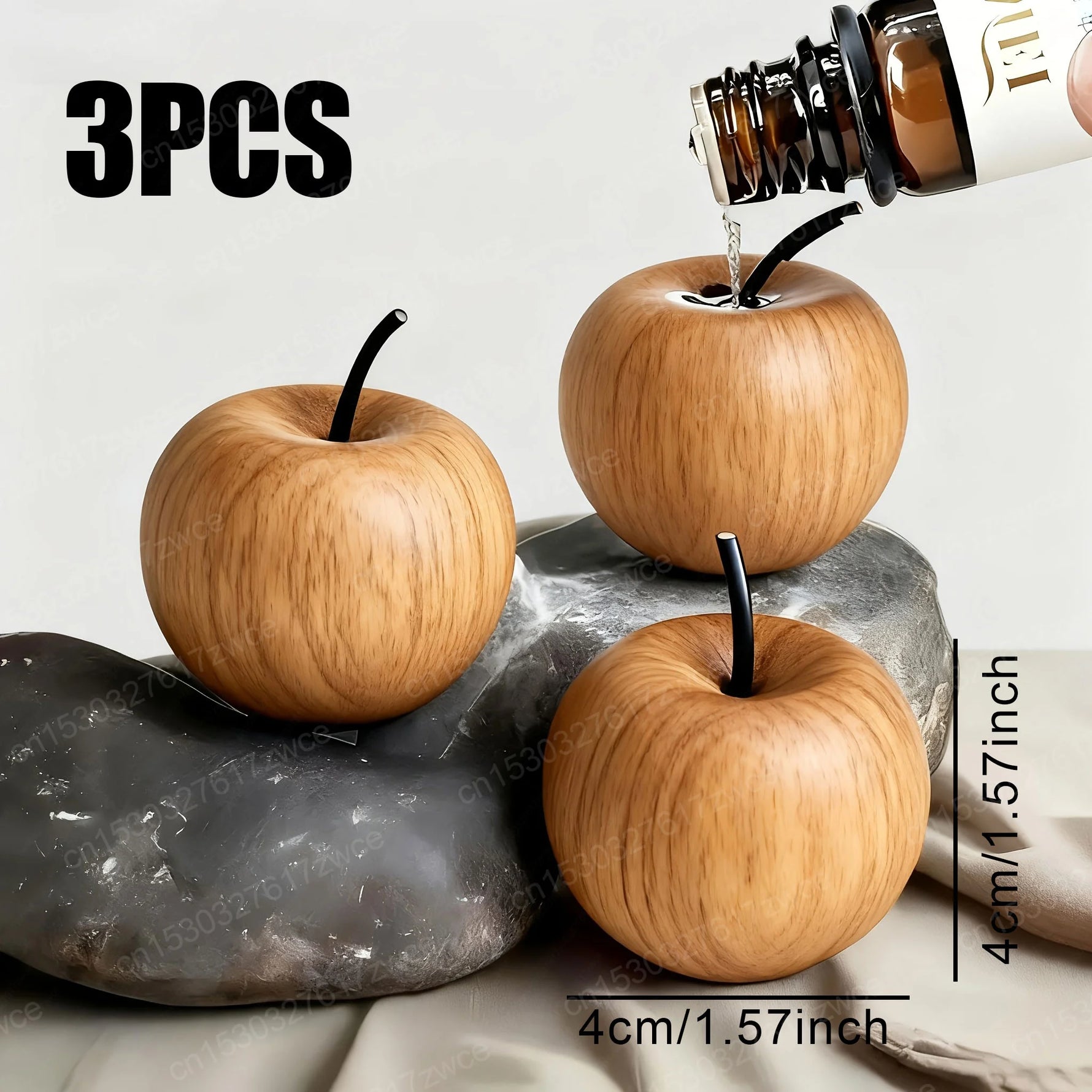 Maple Wood Apple Essential Oil Diffuser | Natural Aroma Diffuser for Home Decor detail view