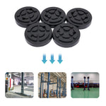 5pcs Round Rubber Arm Pads Lift Pad 120mm Rubber Jacking Pad Anti-Slipping For Auto Lift Car Truck Hoist Universal, 4-Post Lifts