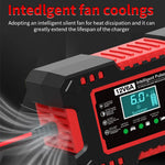 Car Battery Charger Intelligent Smart Battery Charging Fast Power Charging Pulse Repair Tools Digital Display Auto Accessories Universal For SUV Motorcycle Truck RV
