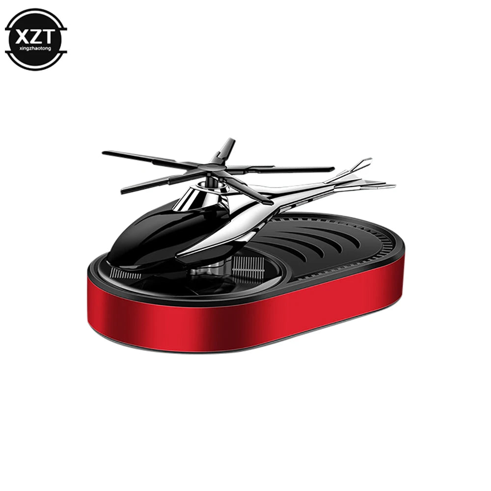 Car Air Freshener Helicopter Solar Power Plane Fragrance Diffuser Ornament Perfume Freshener Auto Accessories Dashboard